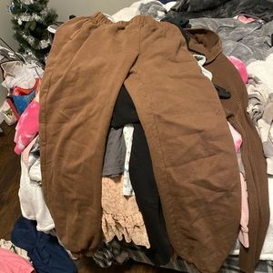 brown rosa j galt sweats